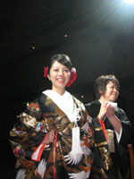 きれいな花嫁さんです。
